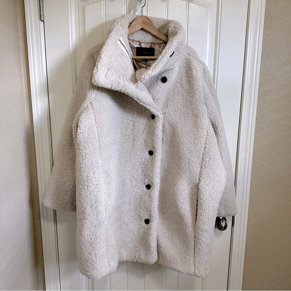 J. Crew women’s faux fur jacket size 24 cream - Picture 2 of 10
